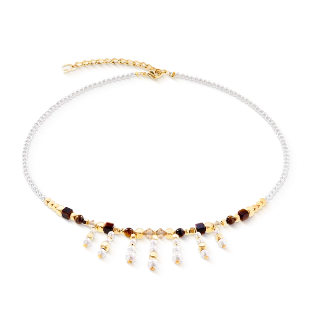 coeur-de-lion-princess-sunray-halskette-gold-braun-mit-tigerauge image 1