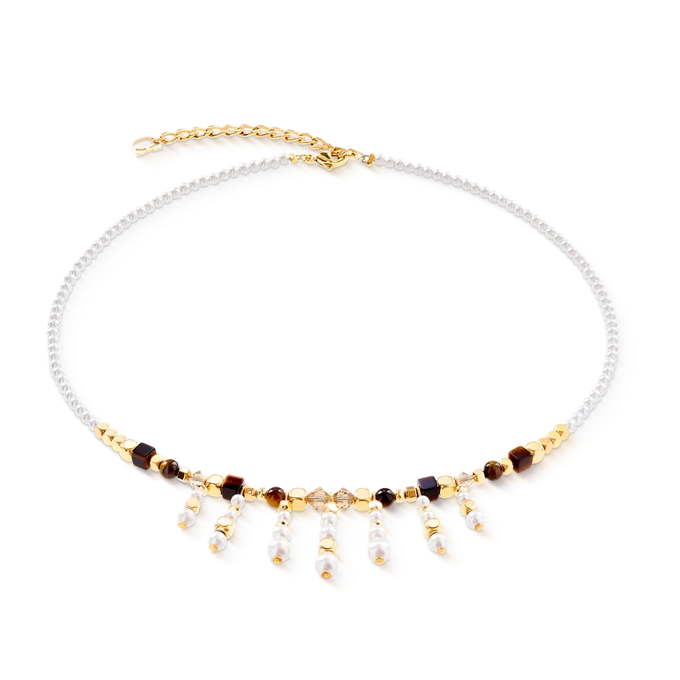 coeur-de-lion-princess-sunray-halskette-gold-braun-mit-tigerauge image 1