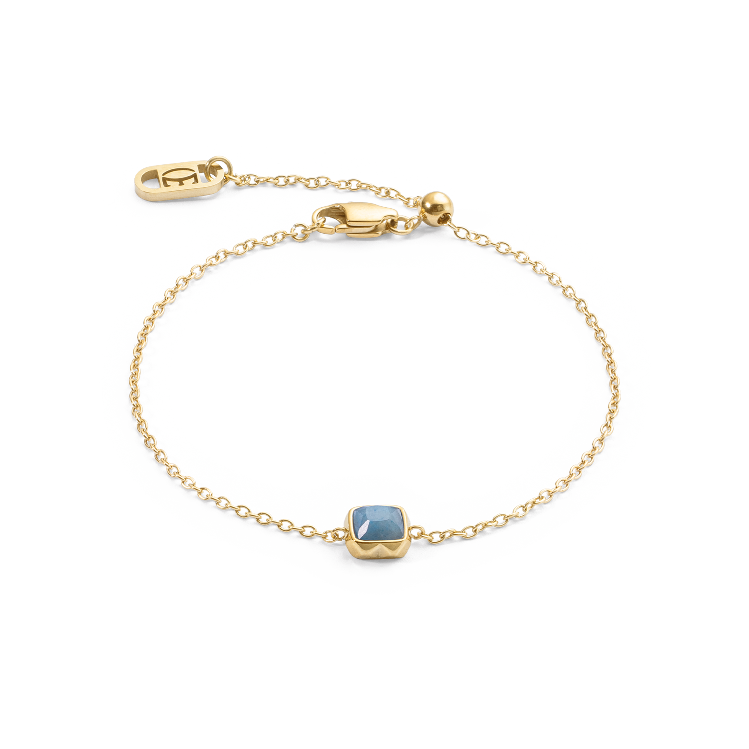 coeur-de-lion-birthstone-m-rz-armband-blauer-aventurin-gold image 1