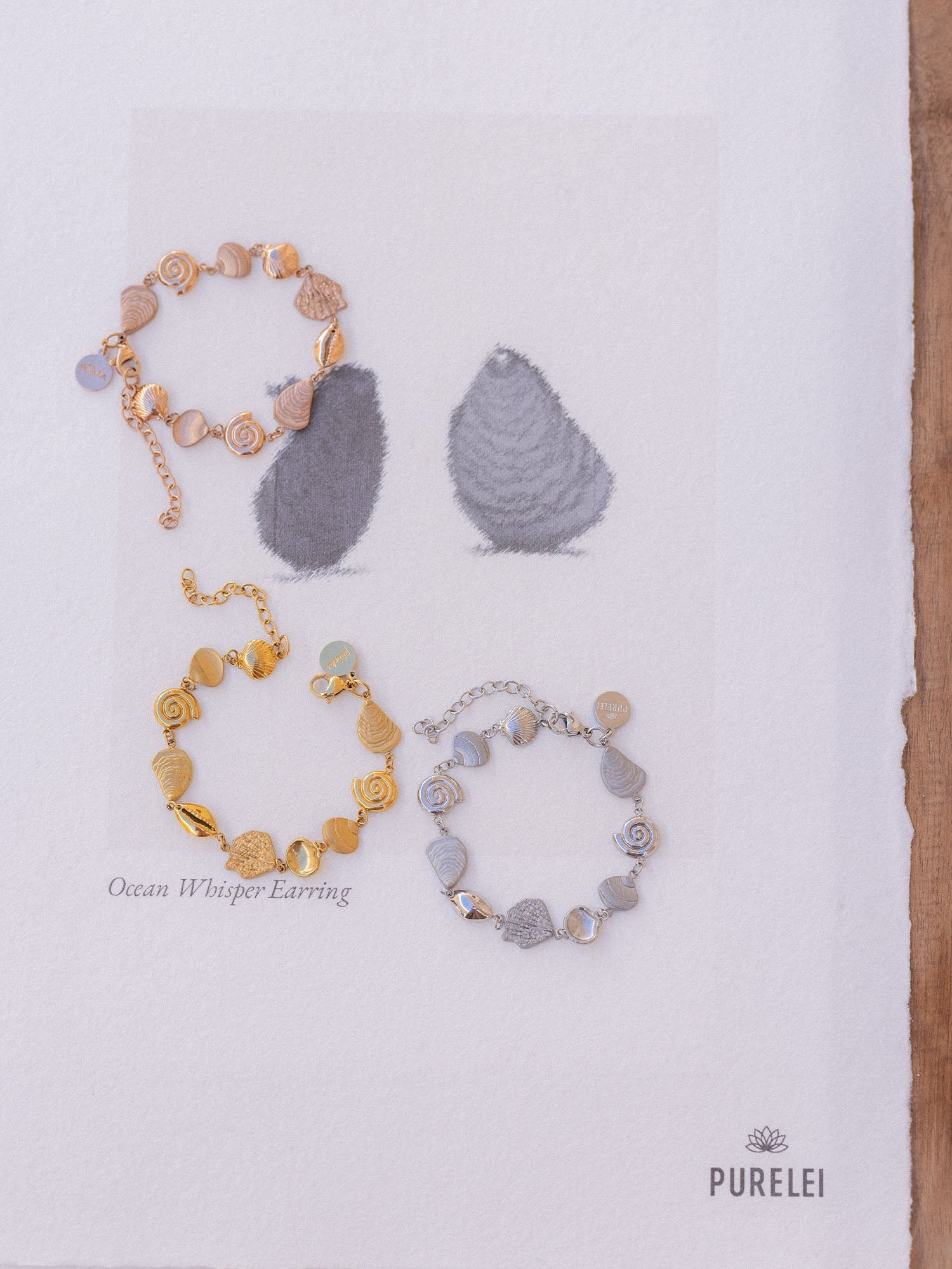 purelei-ocean-whisper-armband-muschel-armband image 8