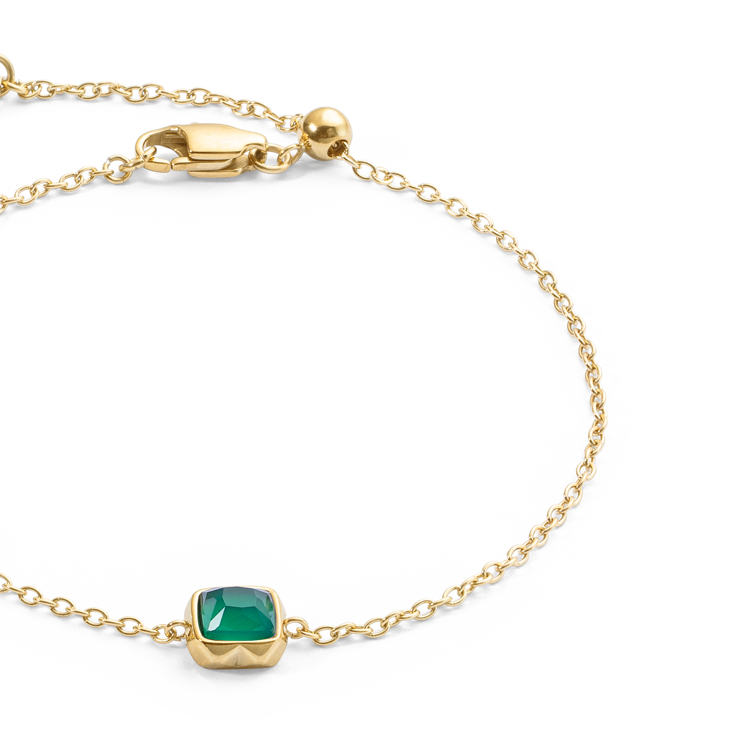 coeur-de-lion-birthstone-mai-armband-gr-ner-achat-gold image 2