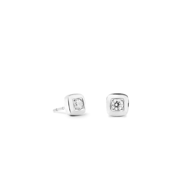 coeur-de-lion-ohrstecker-small-soft-cube-glow-silber-mit-zirkonia image 1