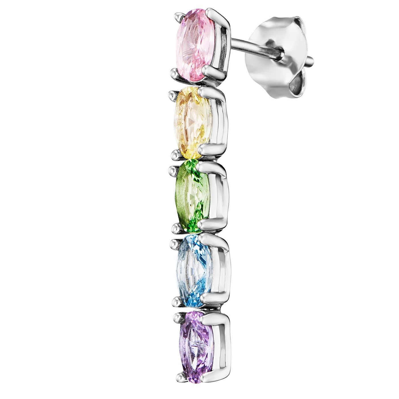 julie-julsen-crystal-line-ohrstecker-silber-rhodiniert-mit-10-bunten-zirkonia image 4