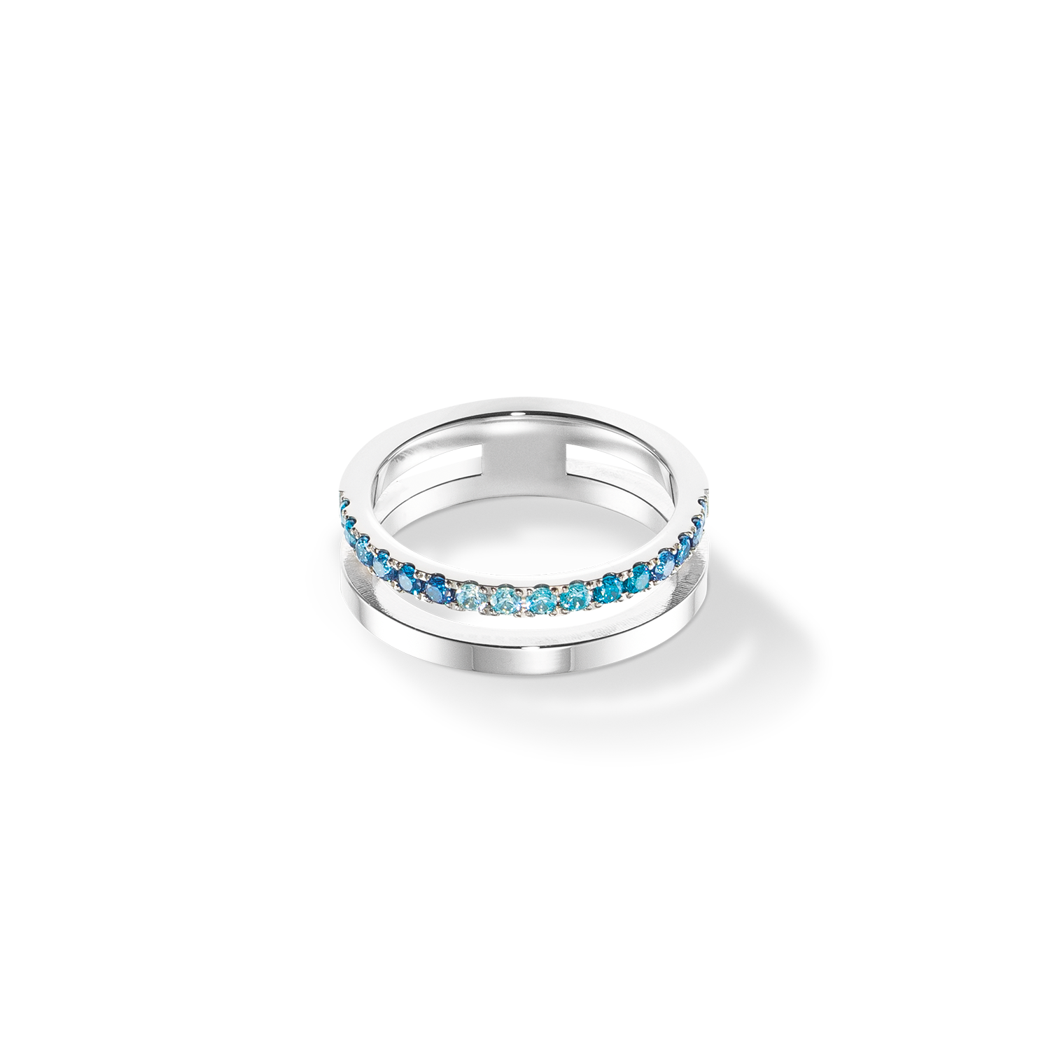 coeur-de-lion-eternal-unity-ring-silber-blau-zirkonia image 1