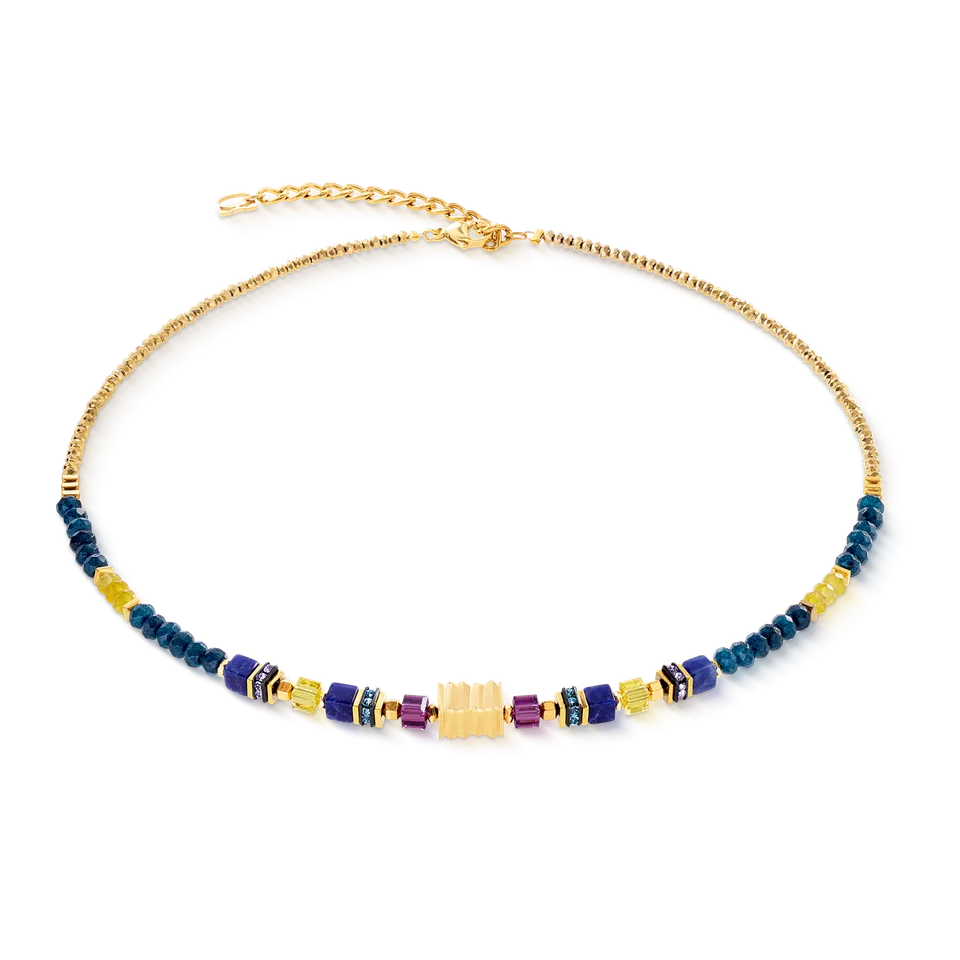 coeur-de-lion-halskette-wave-precious-flow-gold-energy-multicolor image 1