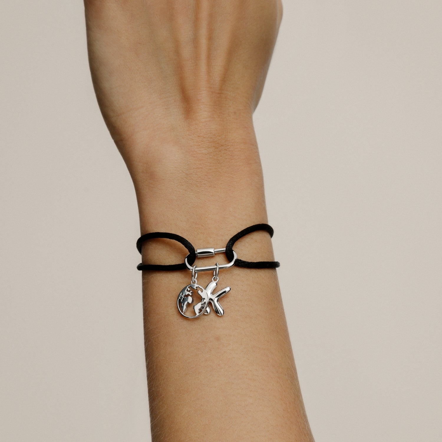 xenox-charm-armband-925-sterlingsilber-rhodiniert-mit-nylonband image 5