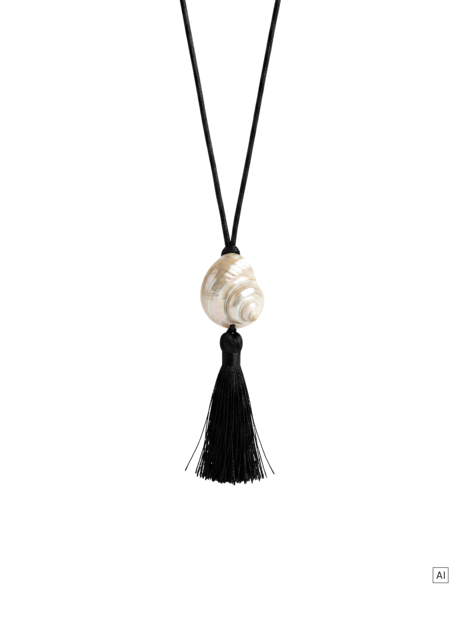 purelei-calm-sea-kette-85-cm-mit-muschel-und-satinband image 4