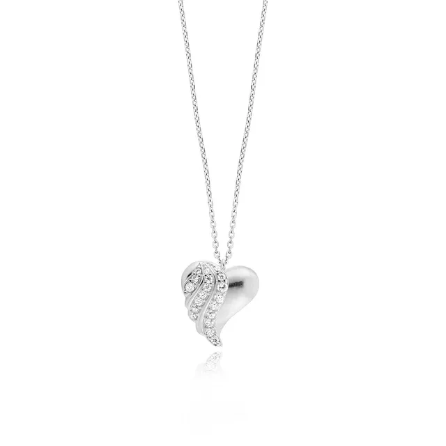 julie-julsen-heart-kette-mit-anh-nger-silber-herzfl-gel-19-zirkonia image 1