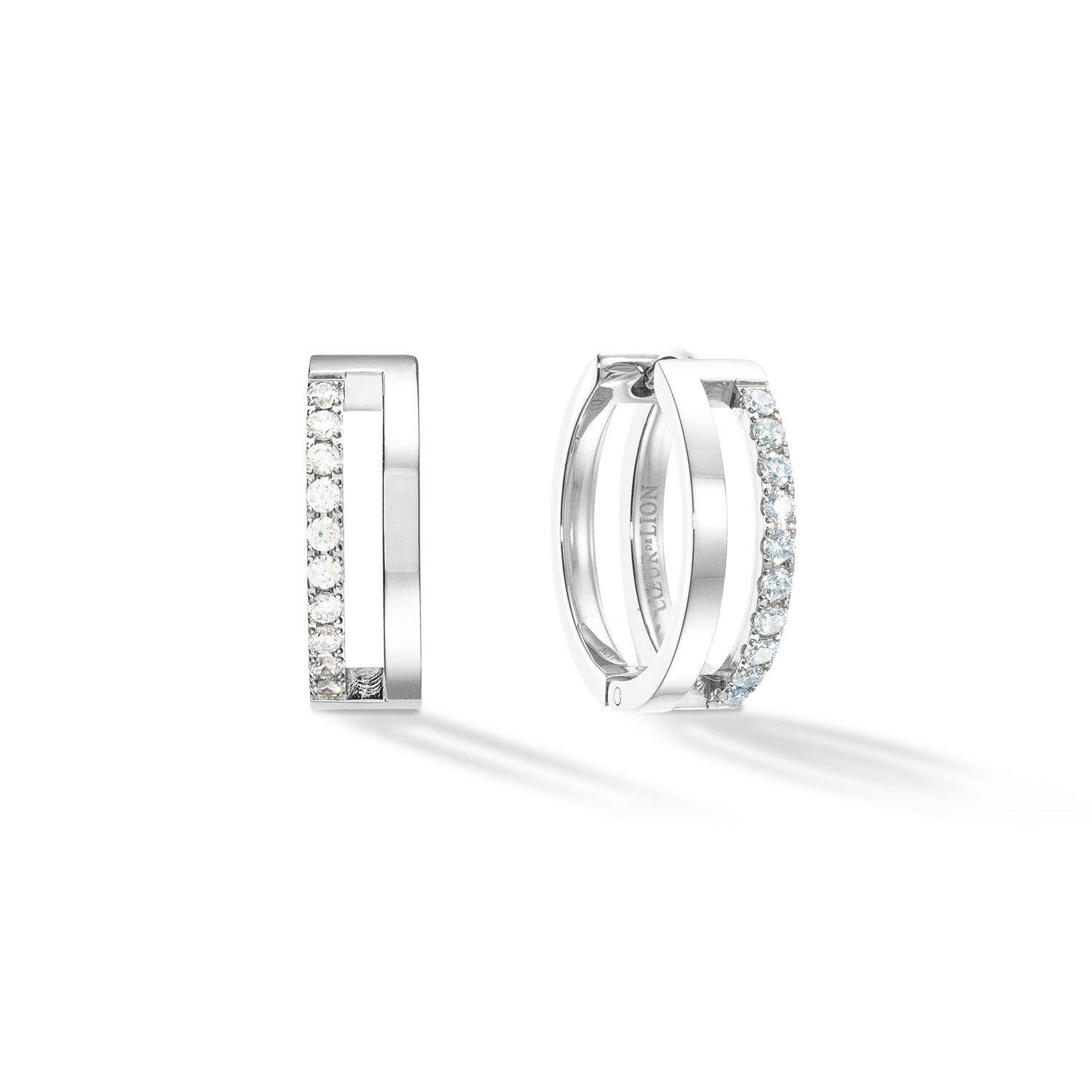 coeur-de-lion-eternal-unity-creolen-silber-kristall-zirkonia image 1
