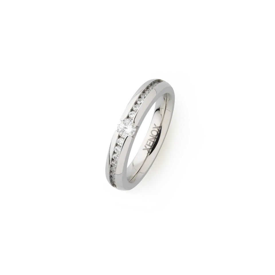 xenox-partnerring-edelstahl-mit-zirkonia-steinen image 1