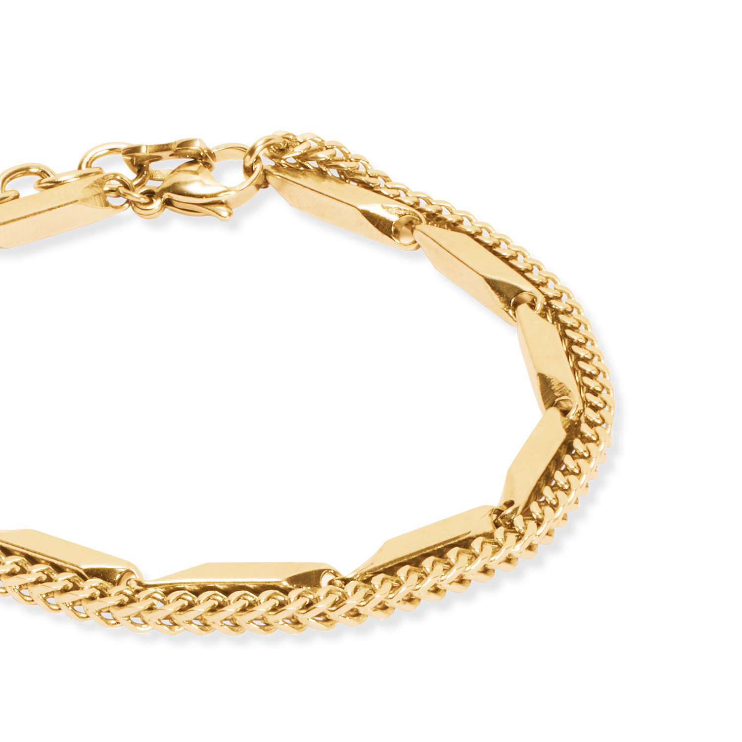 coeur-de-lion-iconic-twisted-layers-armband-gold-edelstahl image 2