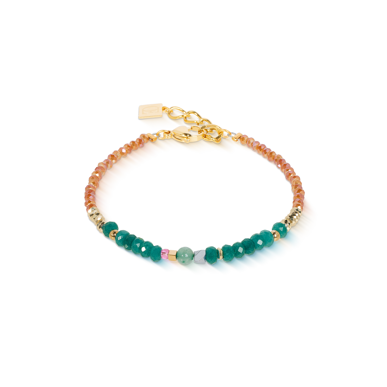 coeur-de-lion-armband-amulett-modern-future-gold-multicolor-boho-edelstein image 1