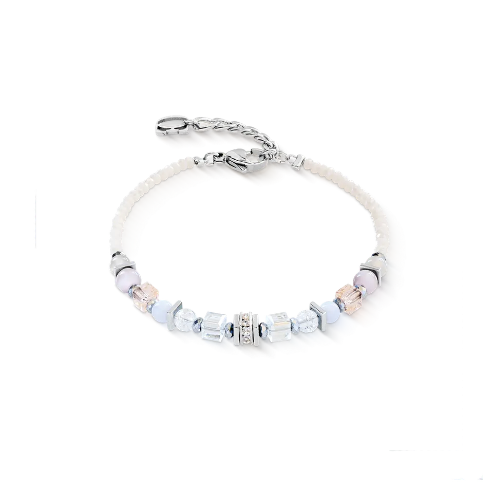 coeur-de-lion-shape-mix-nexus-armband-silber-pastell-18-cm-3-cm image 1