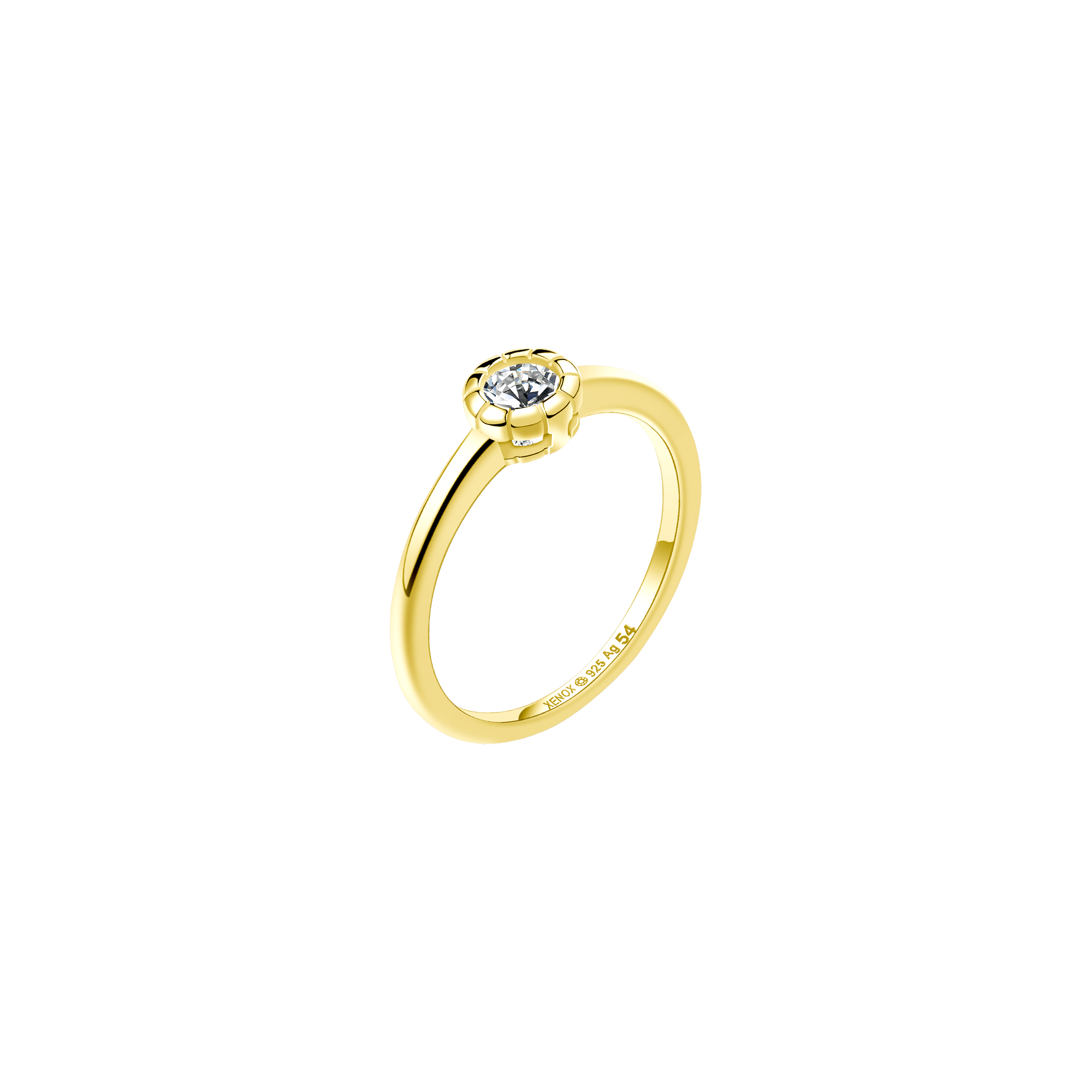 xenox-pure-essentials-ring-925-sterlingsilber-rhodiniert-mit-zirkonia-2 image 2