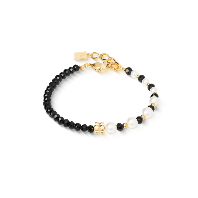 coeur-de-lion-armband-trinity-spikes-gold-mit-swarovski-crystal-pearls image 1
