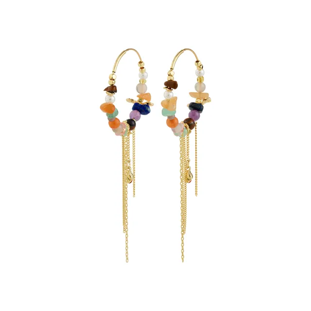 pilgrim-iris-creolen-goldplattiert-multi-edelstein-hoops image 1