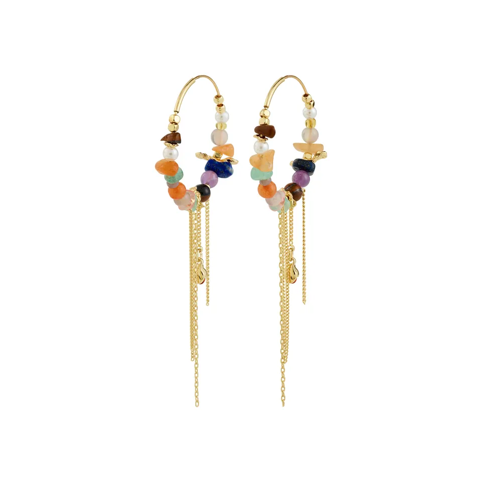 pilgrim-iris-creolen-goldplattiert-multi-edelstein-hoops image 1