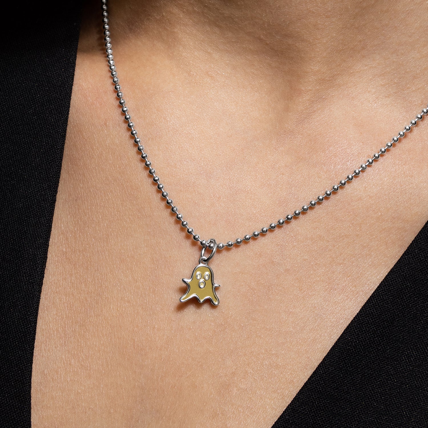 xenox-ghost-charm-925-sterlingsilber-18k-vergoldet-anh-nger image 2