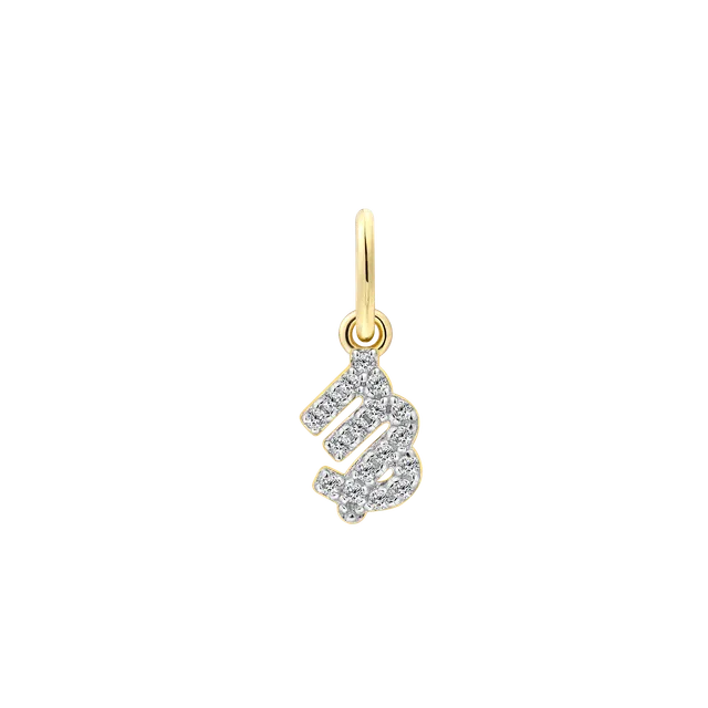 xenox-jungfrau-charm-925-sterlingsilber-18k-vergoldung-mit-zirkonia image 1