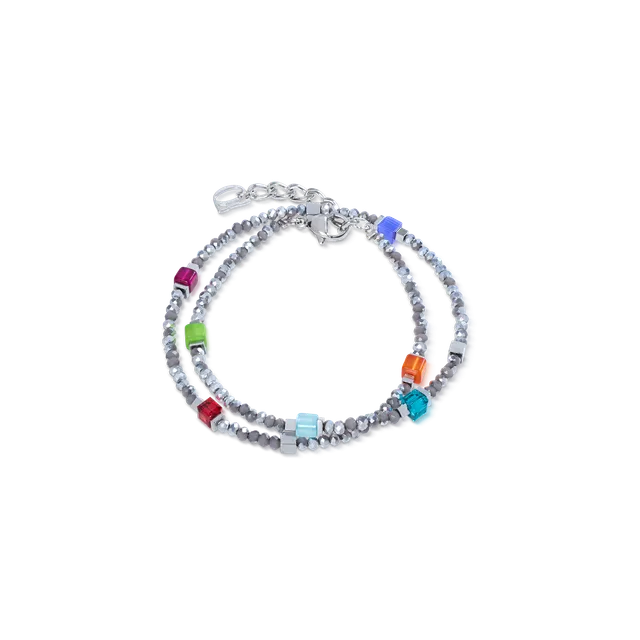 coeur-de-lion-joyful-colours-flex-armband-silber-multicolor image 1