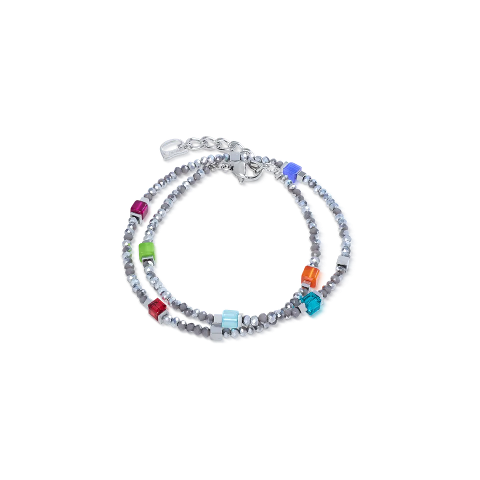 coeur-de-lion-joyful-colours-flex-armband-silber-multicolor image 1