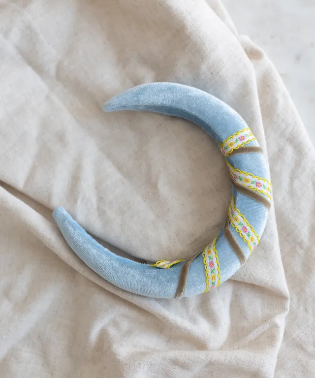 wald-berlin-headband-swirl-light-blue-samt-haarband-one-size image 1