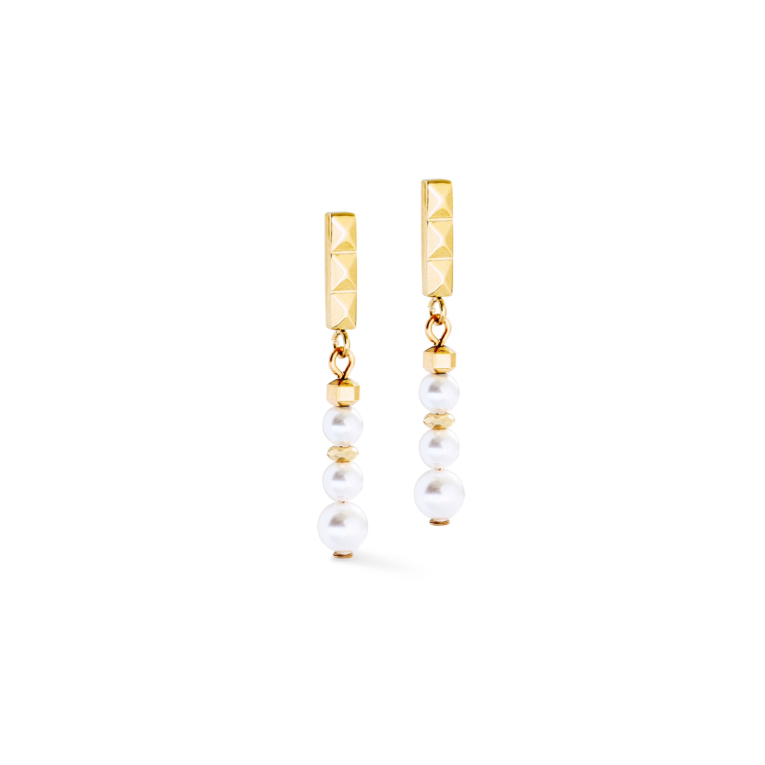 coeur-de-lion-ohrringe-princess-sunray-gold-braun image 2