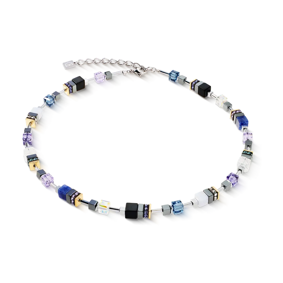 coeur-de-lion-geocube-precious-motion-halskette-blue-moon-bicolor image 1