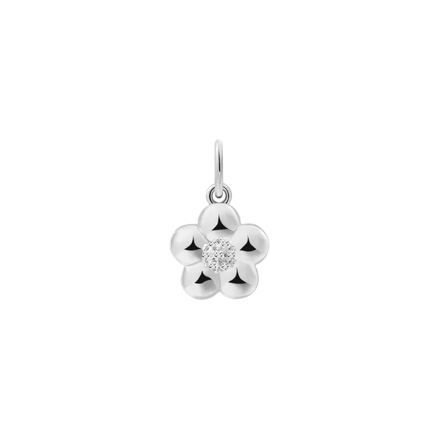 xenox-blume-charm-925-sterlingsilber-rhodiniert-mit-zirkonia image 1