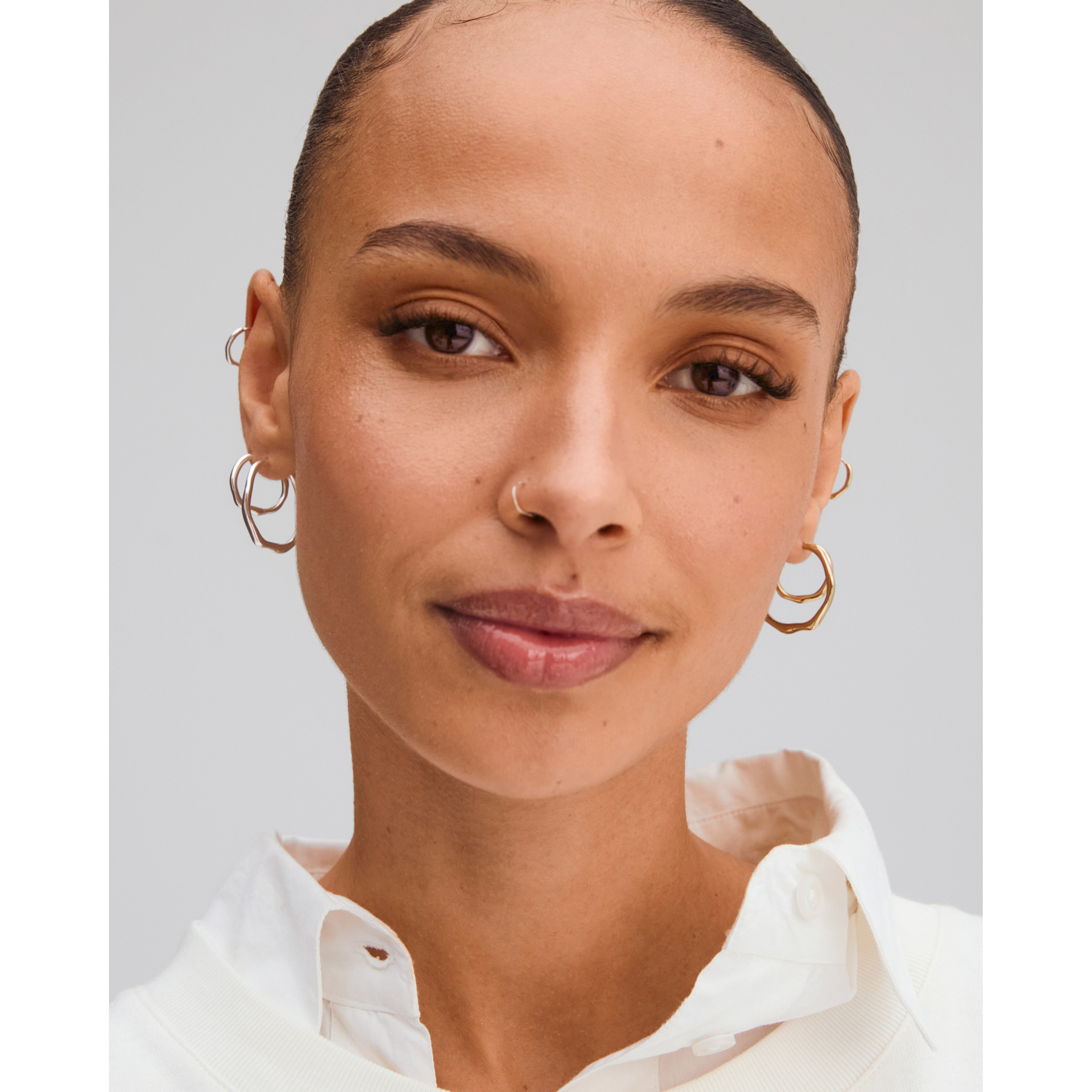 pilgrim-x-dea-pave-hoop-03-creole-24-mm-18k-goldplattiert-einzelst-ck image 6