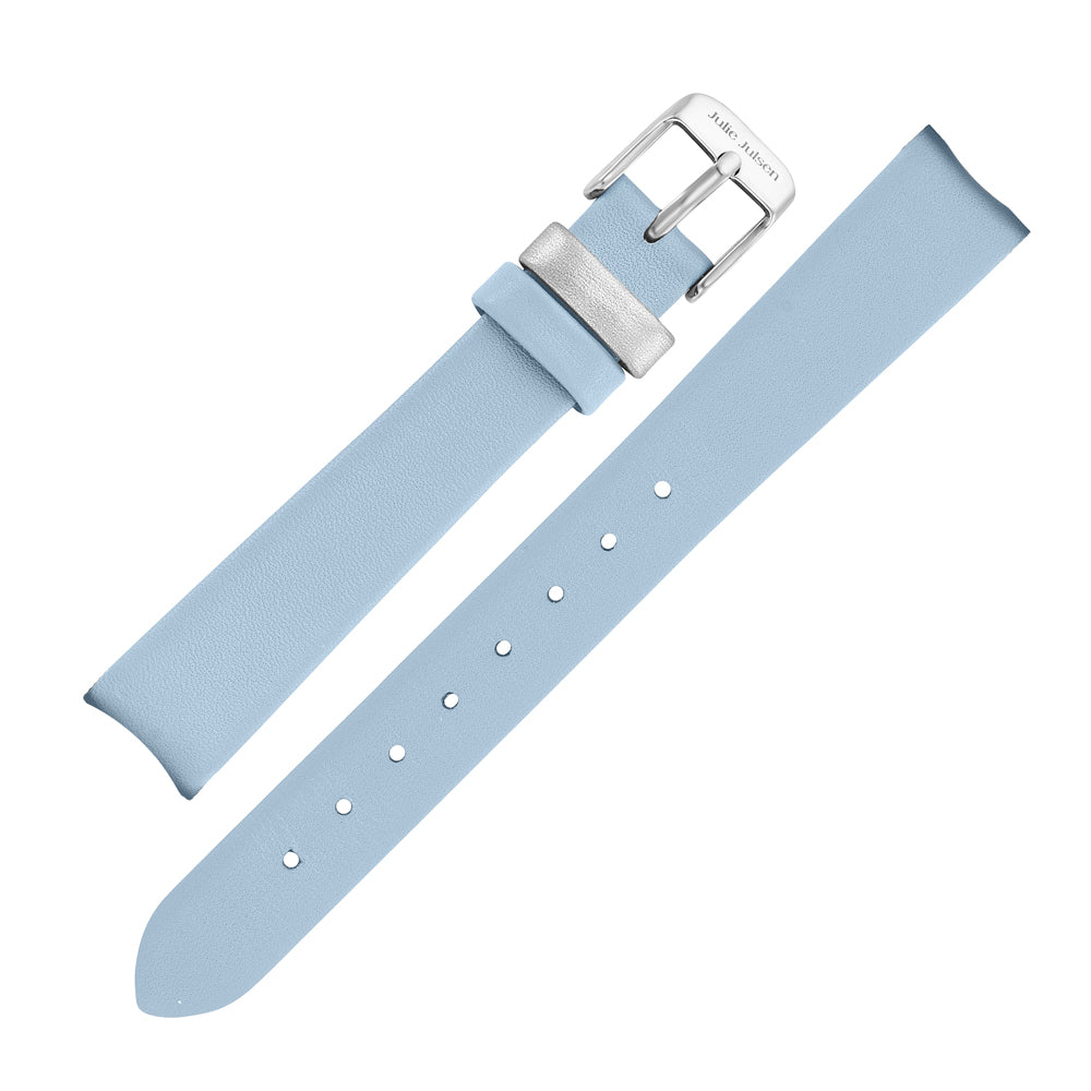 julie-julsen-uhrband-lederband-blau-14-mm-mit-edelstahl-pin-system image 1