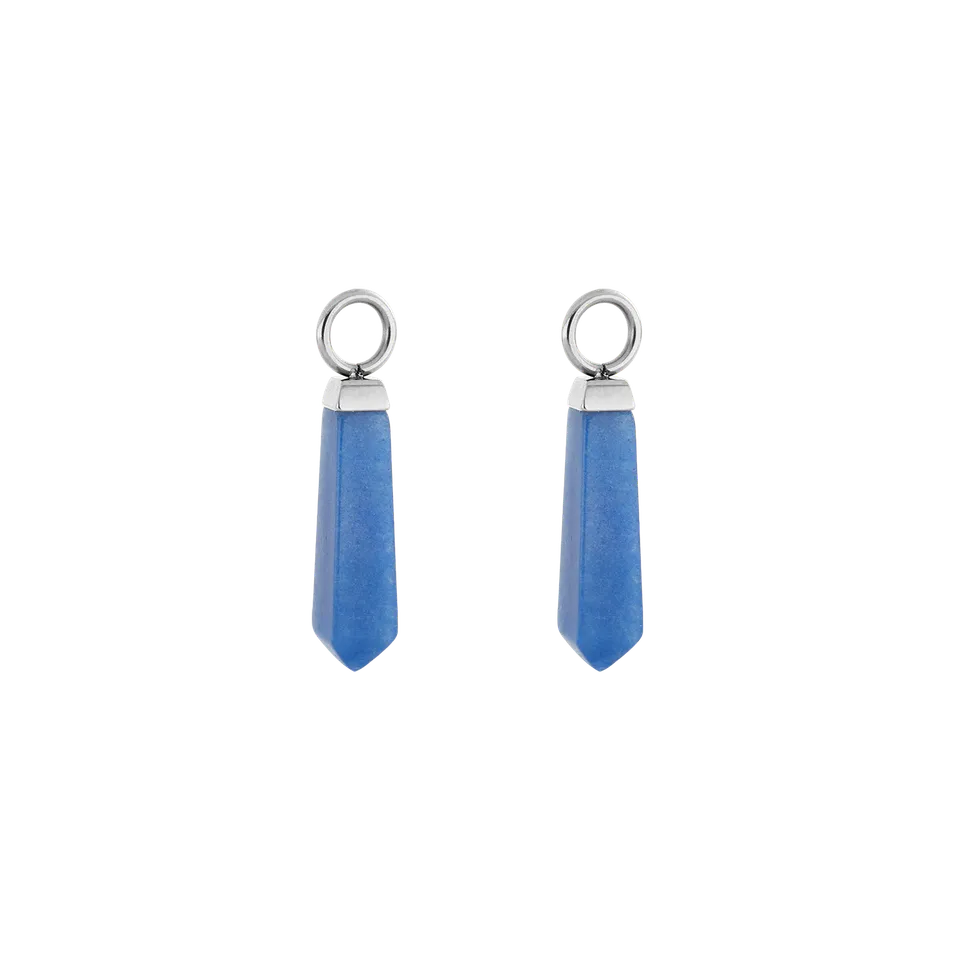coeur-de-lion-ear-me-up-charm-obelisk-silber-blau-sodalith-paar image 1