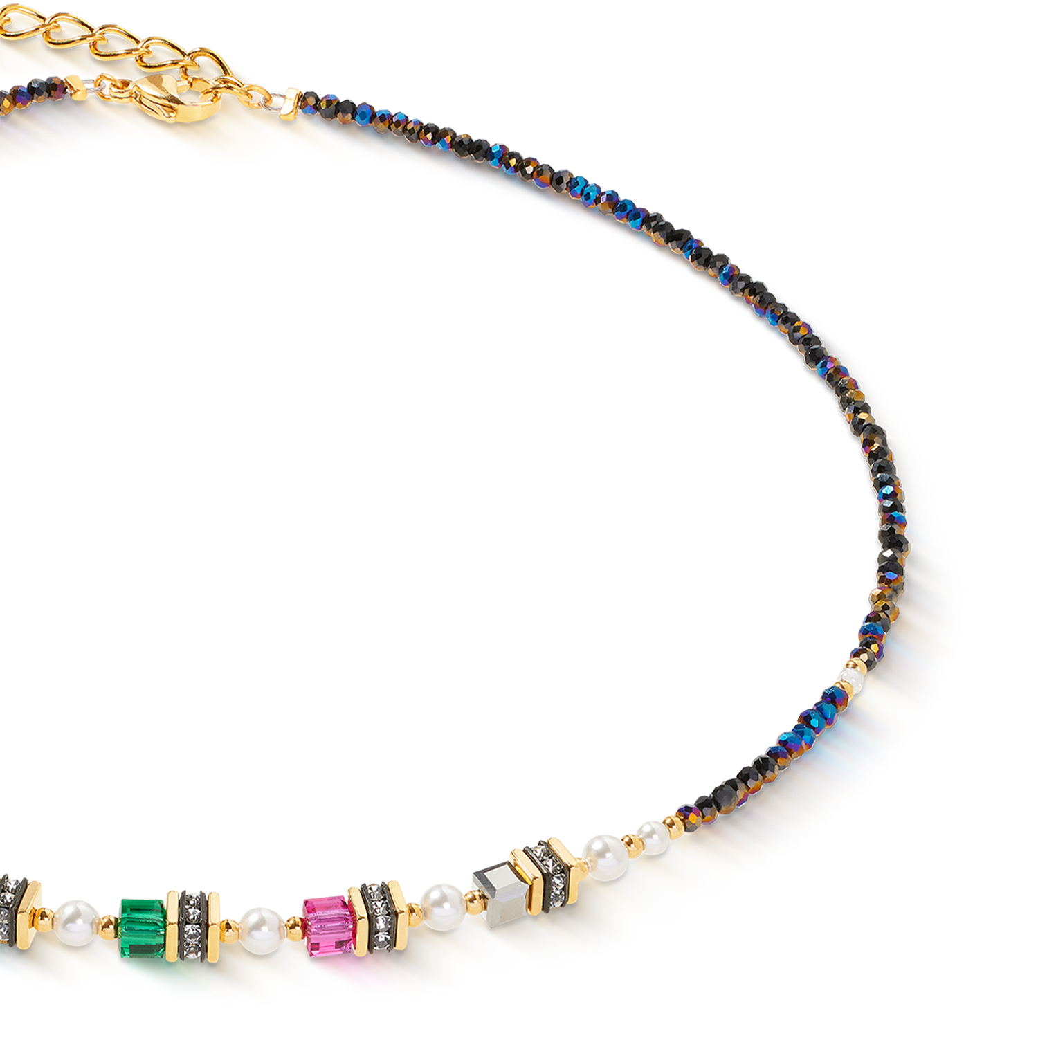 coeur-de-lion-halskette-sparkling-princess-couture-gold-multicolor image 2