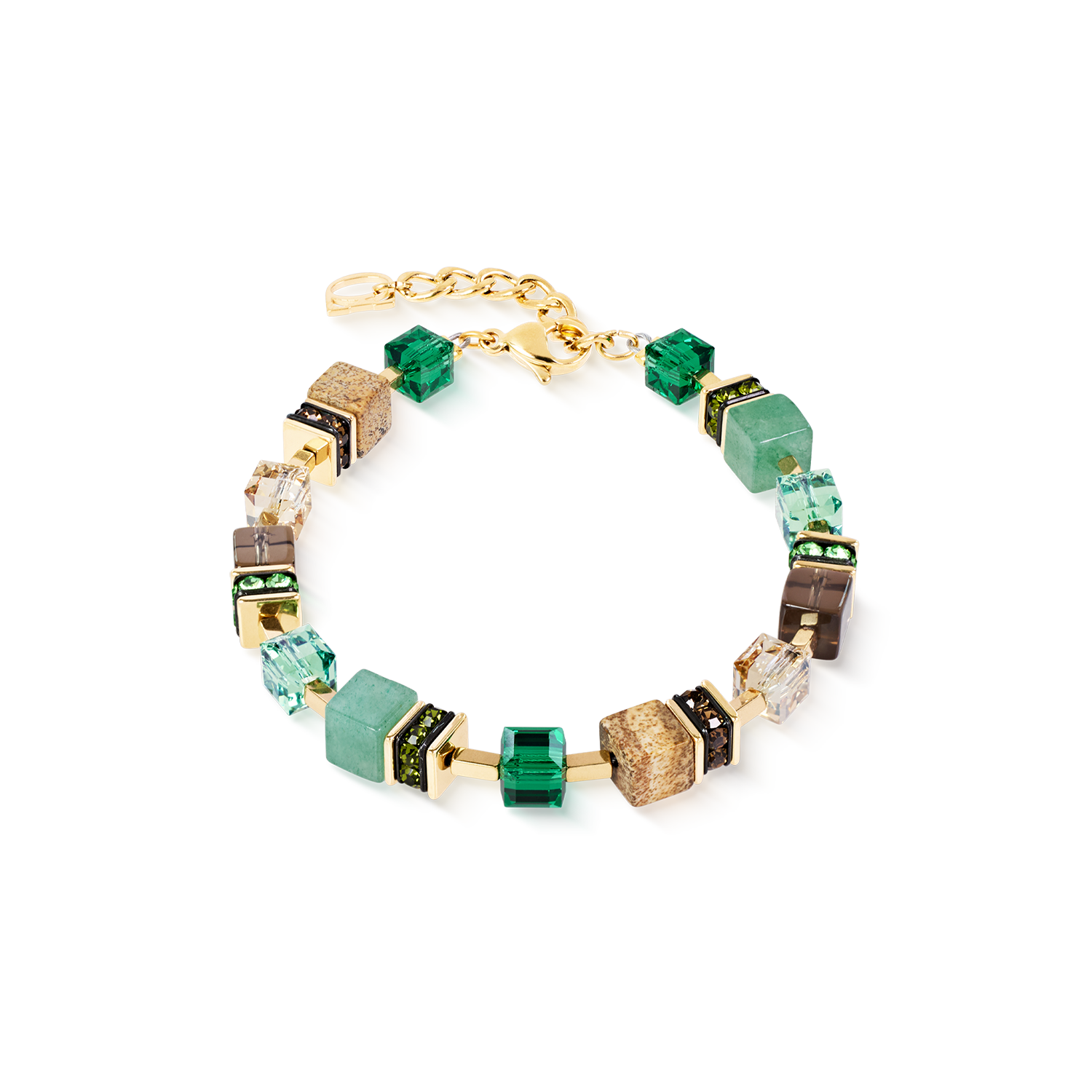 coeur-de-lion-geocube-precious-statement-armband-emerald-garden image 1