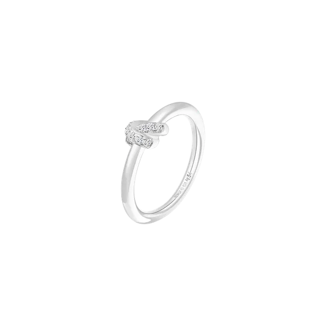 xenox-knot-ring-925-sterlingsilber-rhodiniert-mit-zirkonia image 1