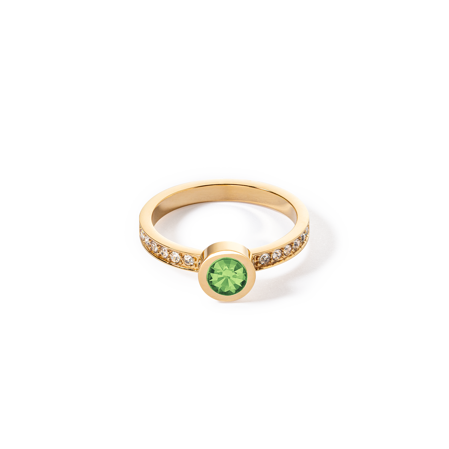 coeur-de-lion-sparkling-dots-ring-gold-gr-n-mit-gr-nem-kristall image 1