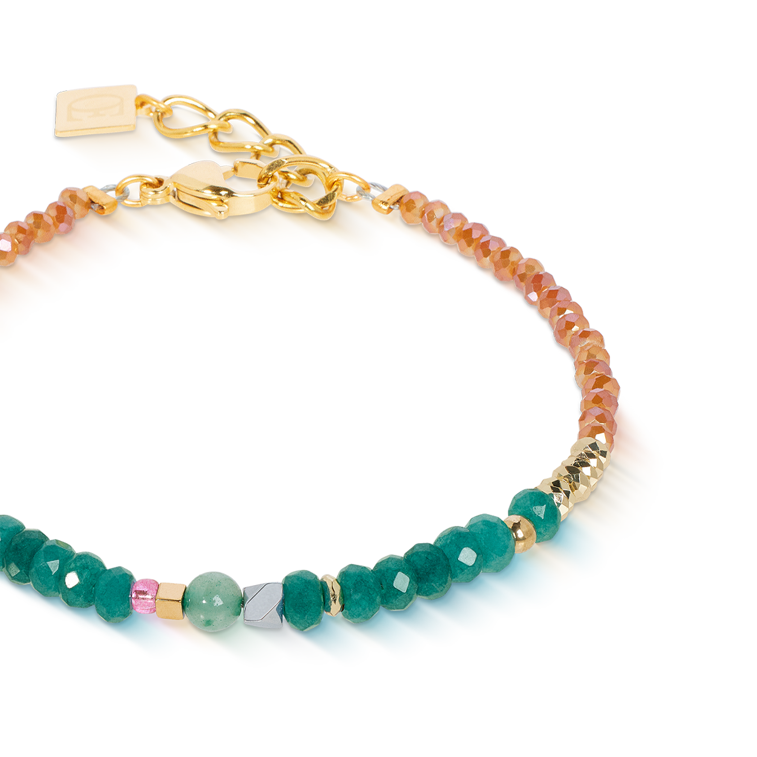 coeur-de-lion-armband-amulett-modern-future-gold-multicolor-boho-edelstein image 2