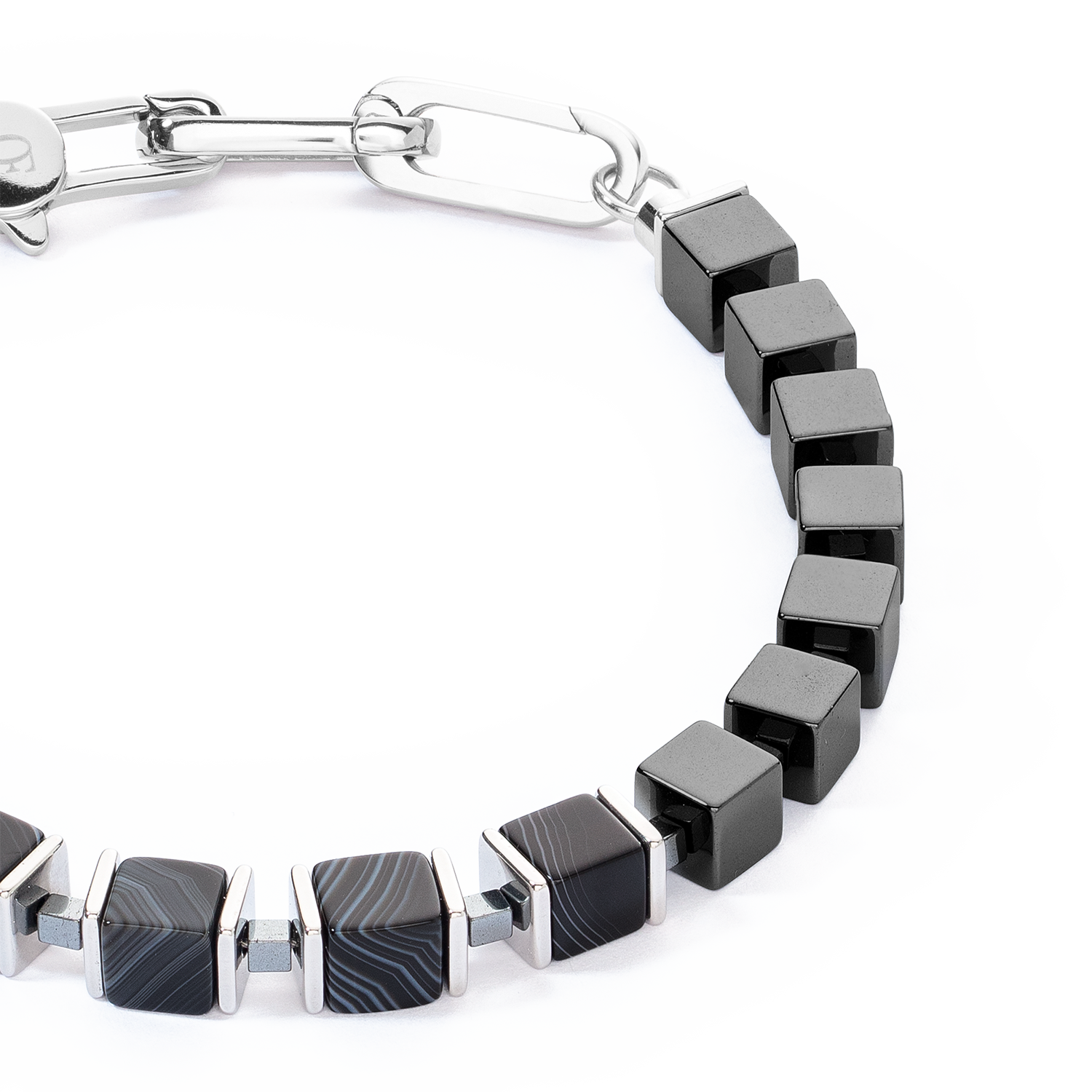 coeur-de-lion-geocube-unisex-armband-precious-cubes-schwarz-19-22-cm image 2