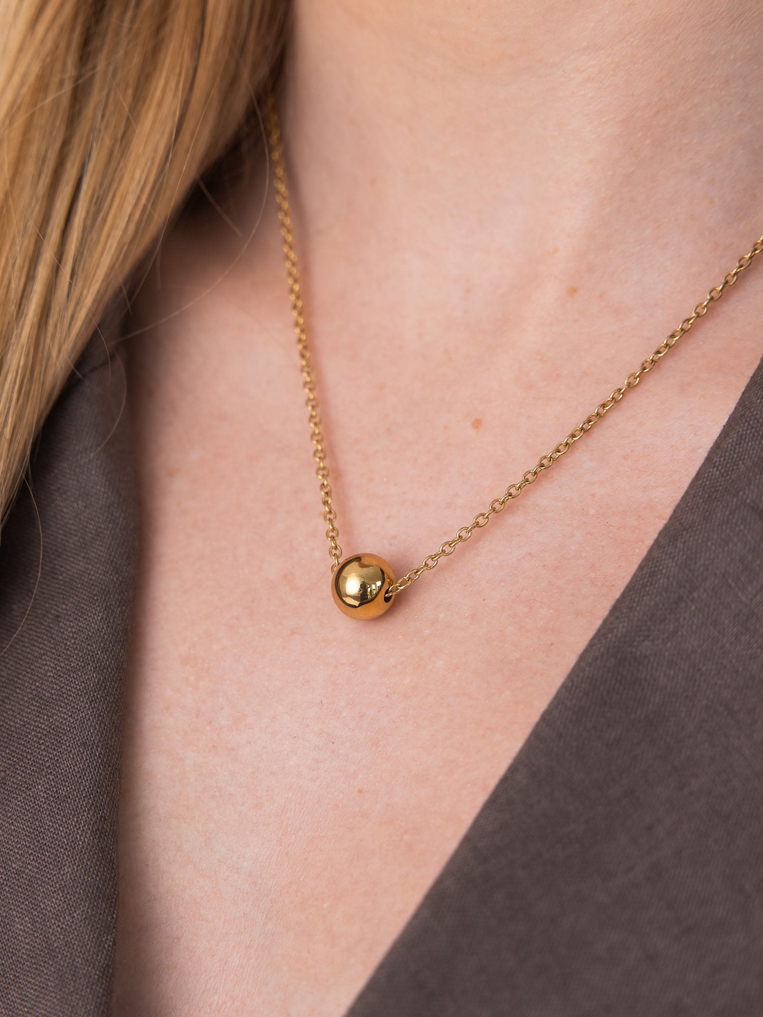 purelei-minimalist-orb-kette-filigrane-kugelkette-in-gold-silber-ros-gold image 2