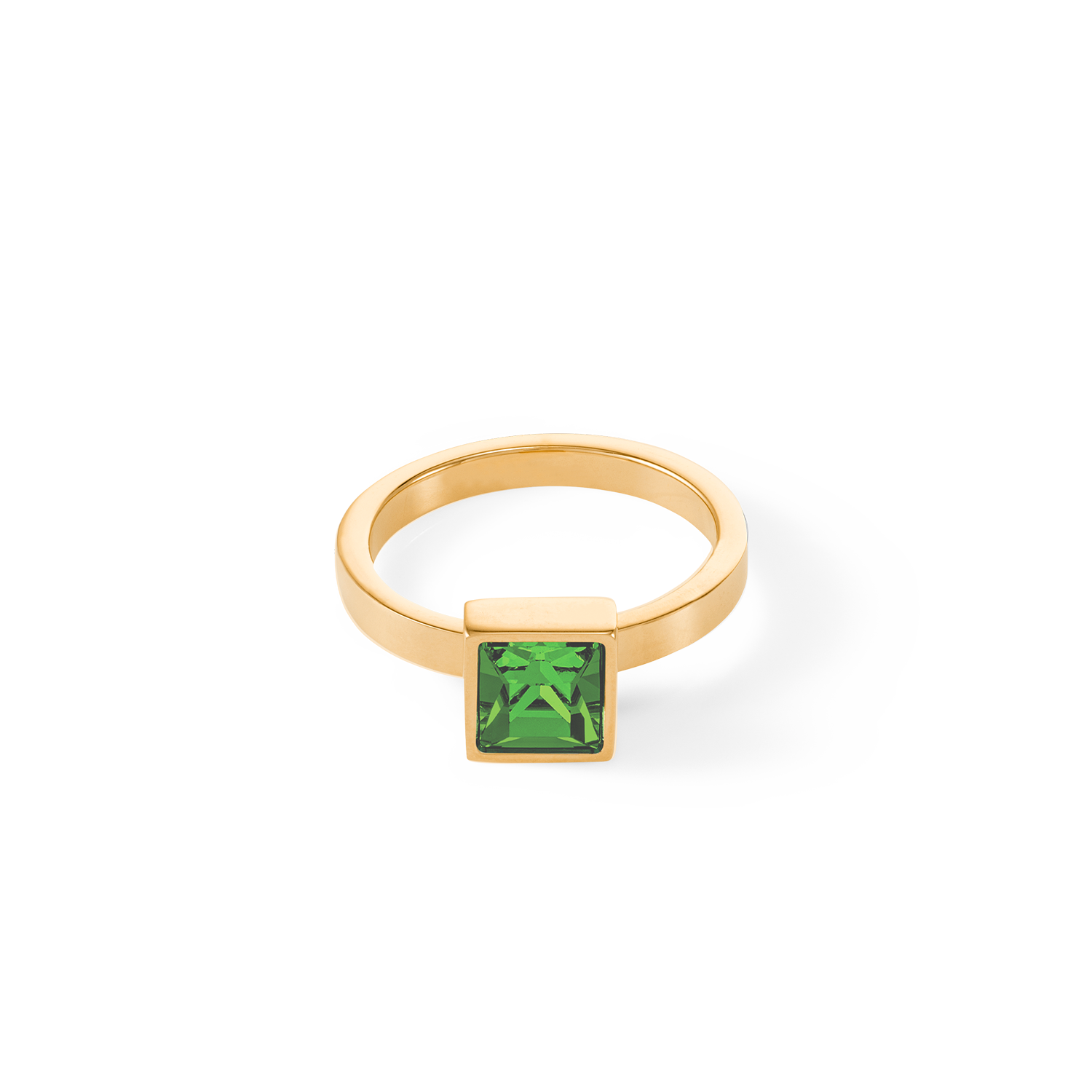 coeur-de-lion-brilliant-square-big-ring-gold-gr-n-0-8-cm image 1