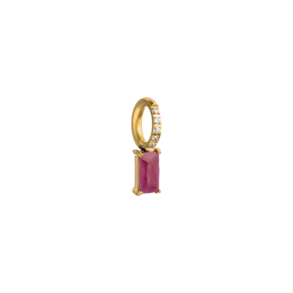 purelei-geburtsstein-juli-rubin-charm-baguette-schliff-anh-nger-gold image 1