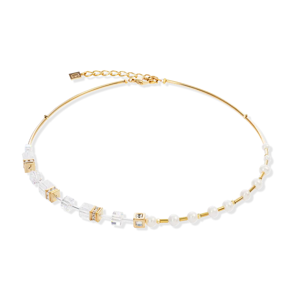 coeur-de-lion-geocube-fusion-precious-pearl-mix-halskette-gold-wei image 1