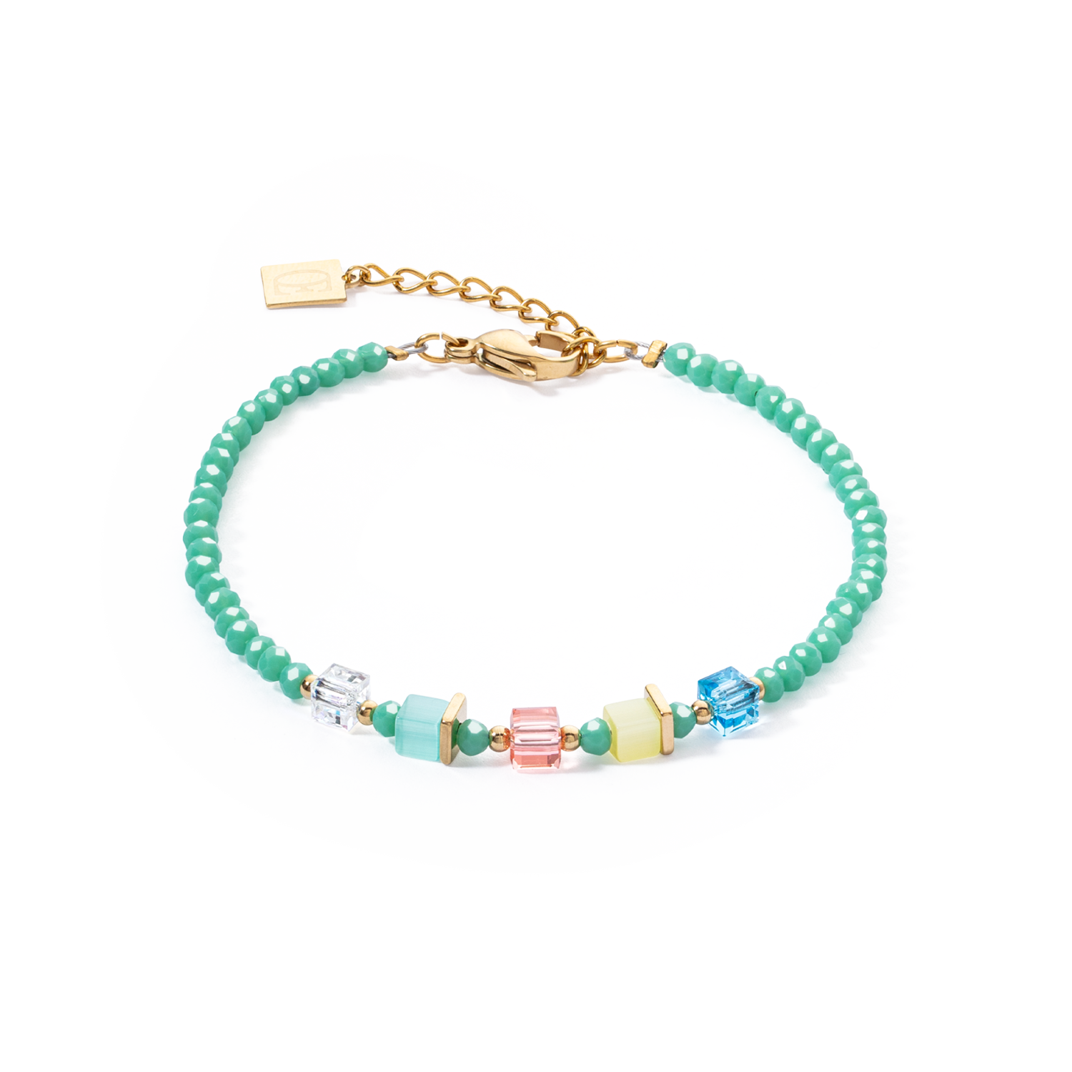 coeur-de-lion-joyful-colours-armband-gr-n-multicolor-gold image 1