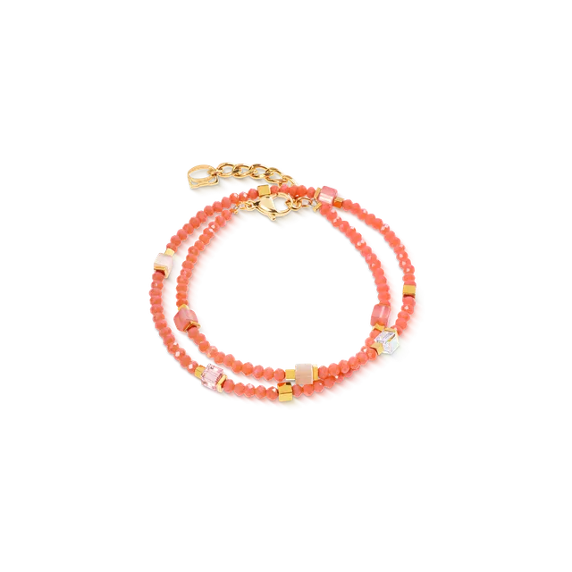 coeur-de-lion-joyful-colours-flex-armband-gold-orange image 1