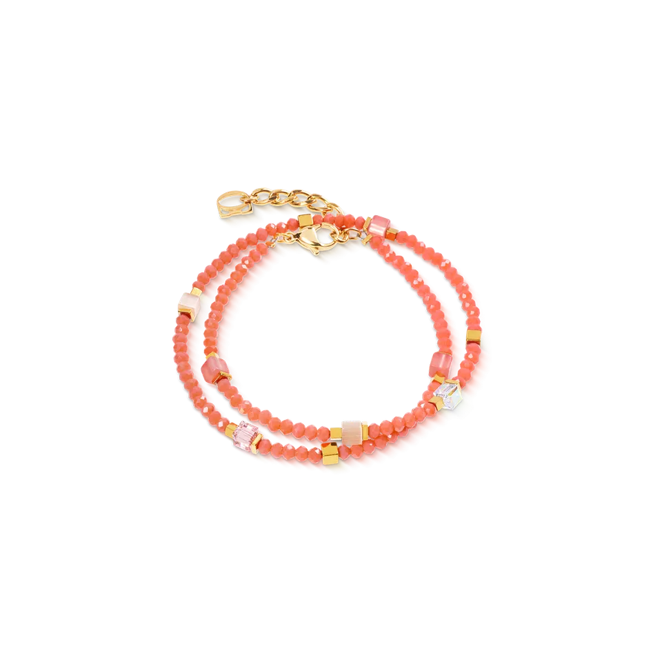 coeur-de-lion-joyful-colours-flex-armband-gold-orange image 1
