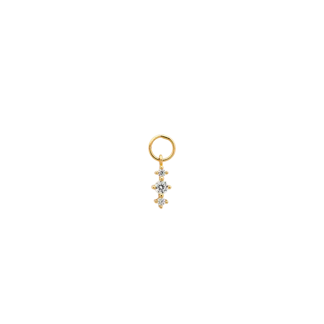 xenox-fine-ava-ohrring-anh-nger-585-gelbgold-mit-3-zirkonia image 1