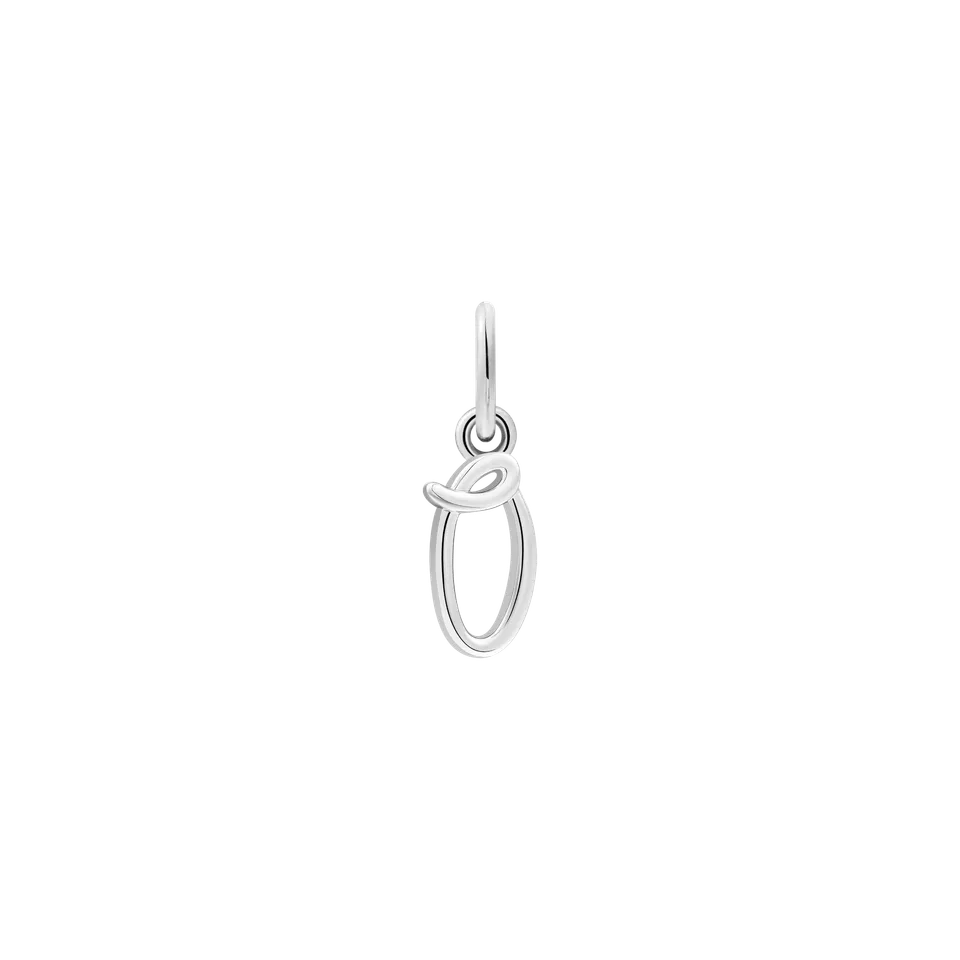 xenox-o-letter-italic-charm-925-sterlingsilber-rhodiniert-xs10452w-o image 1
