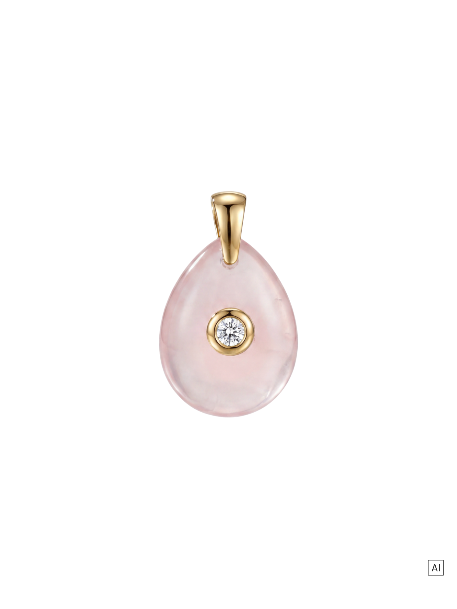 purelei-natural-grace-charm-rosenquarz-tropfen-mit-zirkonia-20-x-15-mm image 1