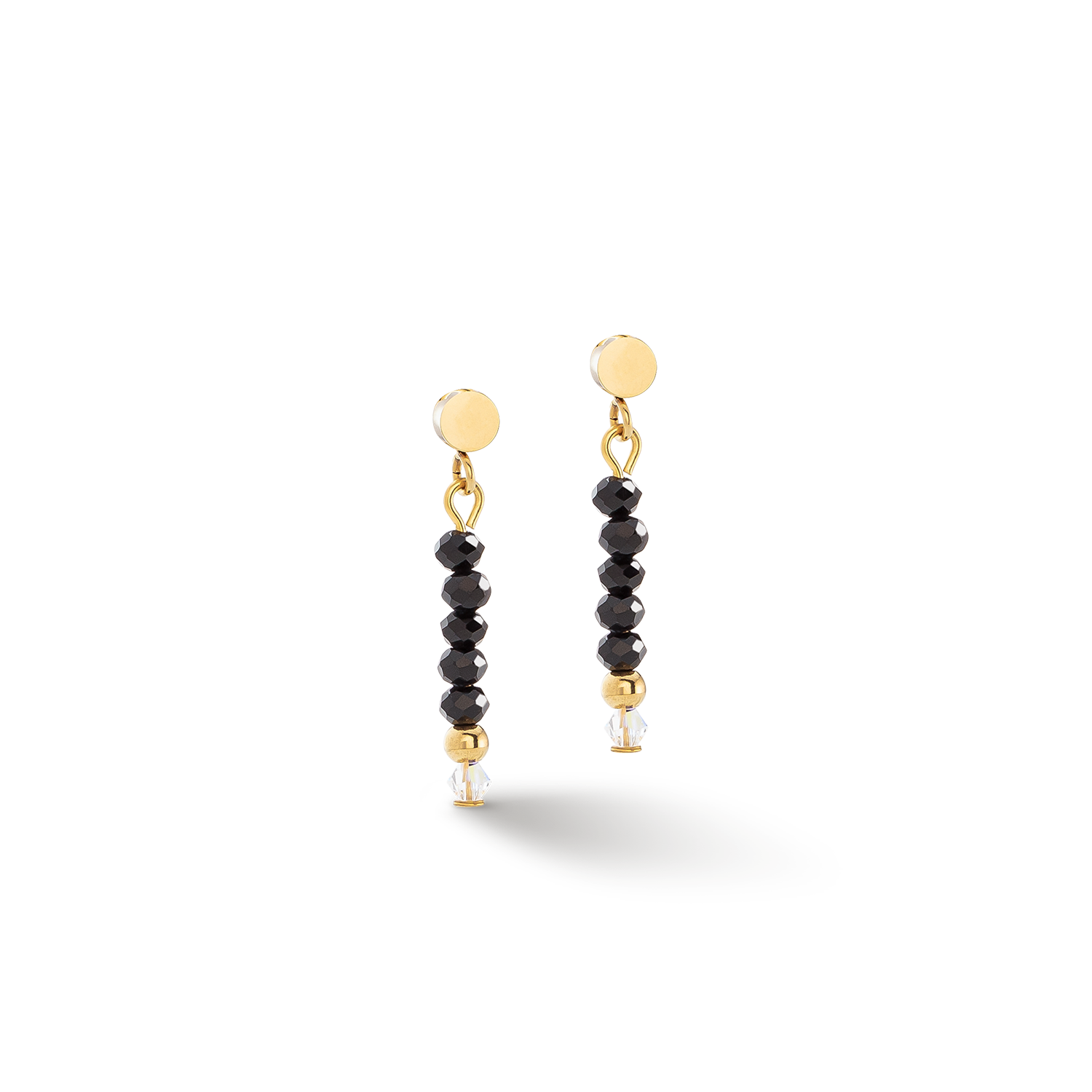 coeur-de-lion-little-twinkle-ohrringe-gold-schwarz image 1