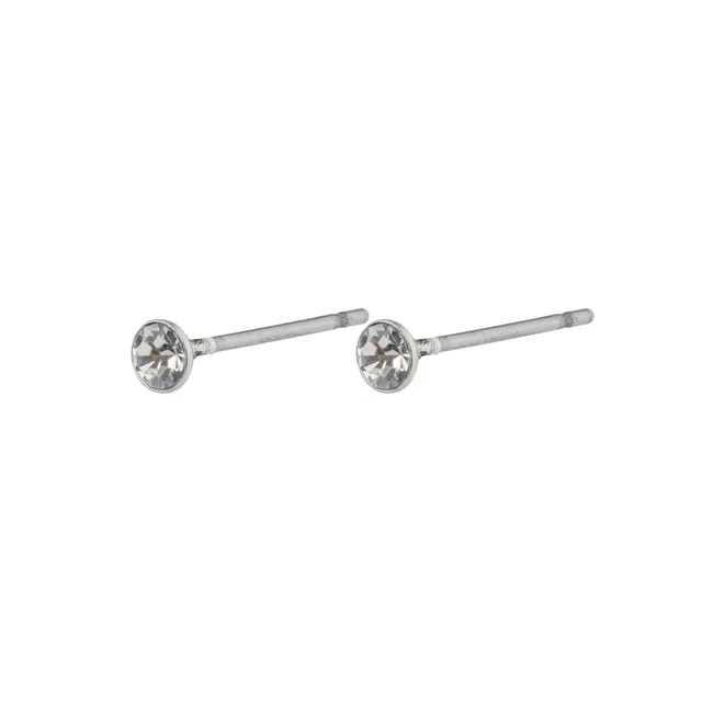 pilgrim-sylvie-ohrstecker-3-mm-silberplattiert-mit-kristall image 1